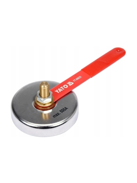 Сварочный магнитный заземляющий зажим 7 кг, 500А YATO YT-08625