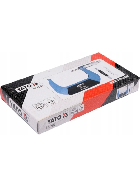 Микрометр YATO +/- 0,01мм 75-100мм YT-72303