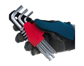 Набор шестигранников YATO 9шт. 1,5-10мм с шаром YT-0505