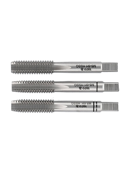 Набор метчиков YATO М8x1,25 HSS М2 3 штуки YT-2935 36392935 092 1