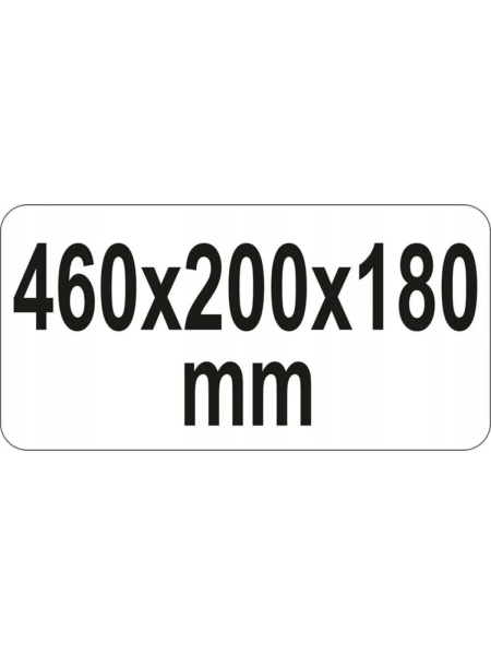 2-х ярусный металлический ящик для инструмента YATO 460х200х180мм YT-0884