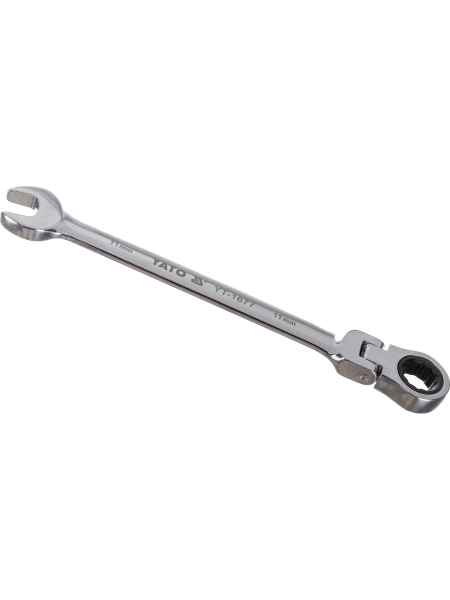 Комбинированный ключ с трещоткой и шарниром, 11 мм YATO YT-1677