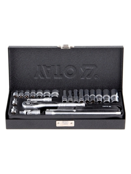 Набор торцевых головок YATO 1/4" 23 пр. YT-14421
