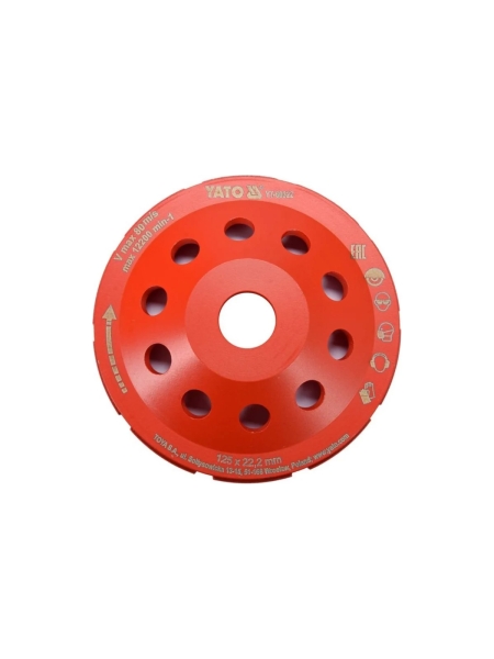 Алмазный шлифовальный диск YATO 125мм YT-60322 366860322 092 1
