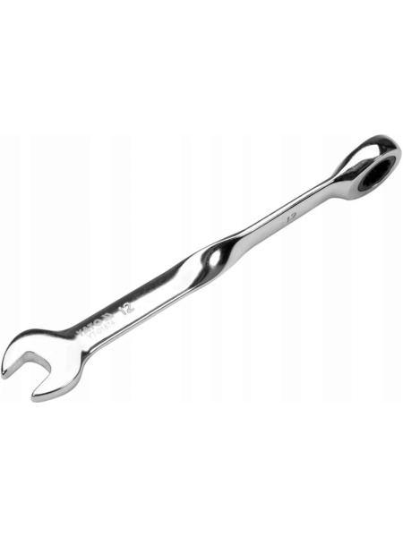 Гаечный ключ YATO 12 мм, с трещоткой, закрученный YT-01874