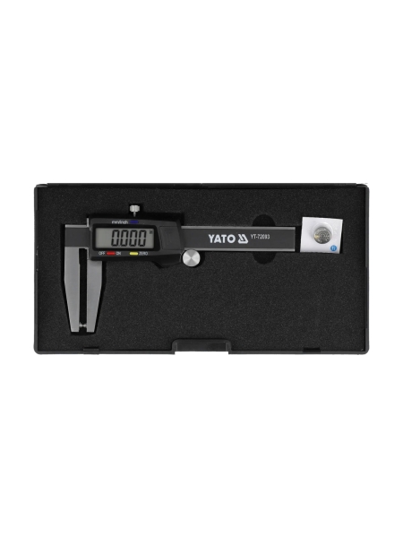 Цифровой штангенциркуль для тормозных дисков YATO 0-70 мм YT-72093