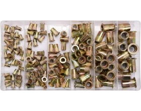 Резьбовые заклепки YATO сталь, М3-М10, 150 шт. YT-36481