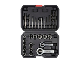 Набор головок для скрученных гаек YATO 26 предметов (пластиковый кейс) YT-06037