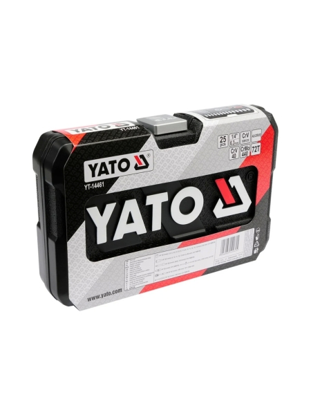 Набор торцевых головок YATO 1/4" 25 предметов XS YT-14461