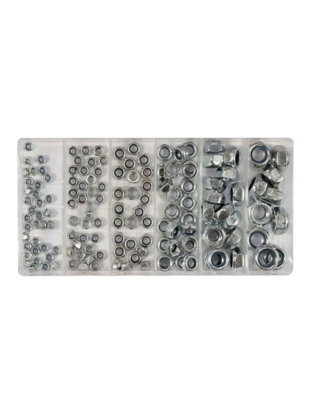 Набор гаек самоконтрящиеся, YATO 146 пр YT-06774 371406774 092 1