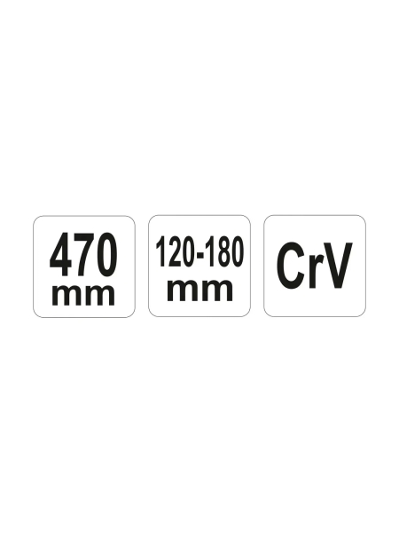 Сегментный шарнирный ключ YATO 120-180 мм YT-01674