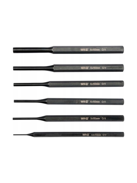 Набор выколоток YATO 1,5-8мм 6 предметов YT-47121 371447121 092 1