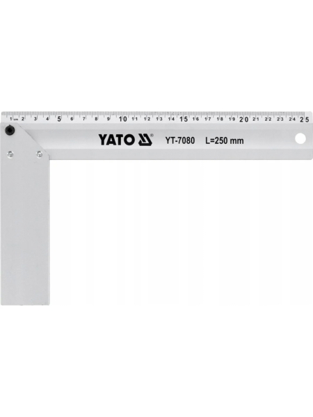 Угольник столярный алюминиевый YATO 250мм YT-7080 37147080 092 1
