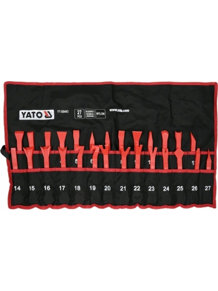 Набор съемников панелей салона YATO 27 предметов YT-08443