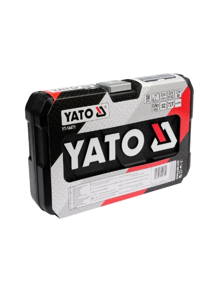 Наб. торцевых головок и бит YATO 1/4 38пр.XS YT-14471 371414471 092 1