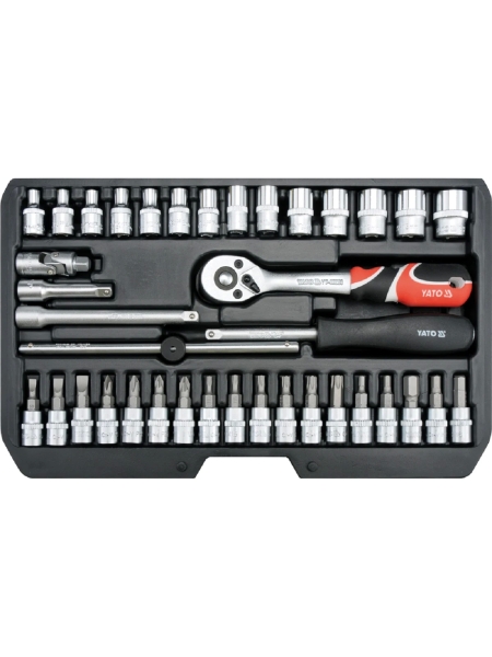 Наб. торцевых головок и бит YATO 1/4 38пр.XS YT-14471 371414471 092 1