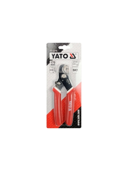 Кабелерез с резиновыми ручками, 170 мм YATO YT-2279