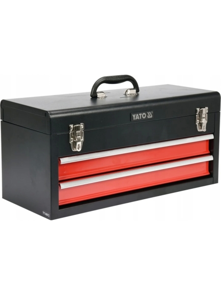 Металлический ящик для инструмента YATO с 2-мя выдвижными полками YT-08872