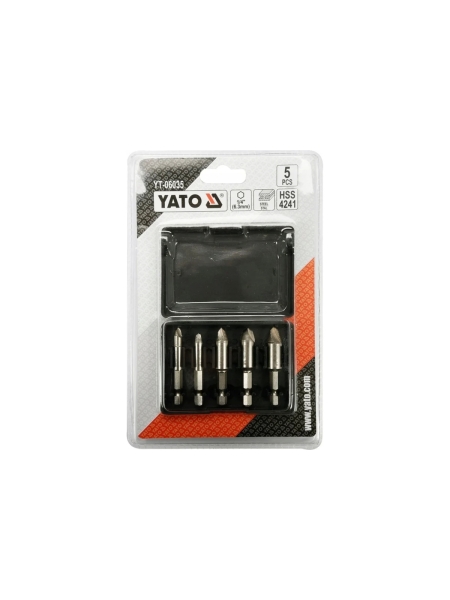 Экстракторы для болтов и шпилек YATO 5 шт. YT-06035