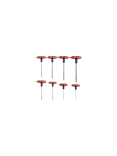 Наб. шестигр. YATO HEX с Т-обр. рукояткой 8шт YT-05583 371405583 092 1