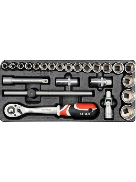 Ложемент YATO для выдв. ящика/торц. гол. 24пр YT-5537