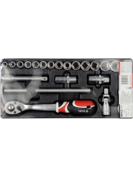 Ложемент YATO для выдв. ящика/торц. гол. 24пр YT-5537