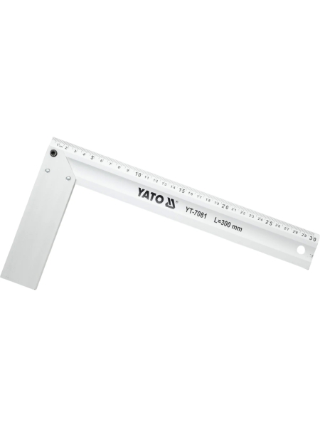 Столярный угольник YATO алюминиевый, 300 мм YT-7081