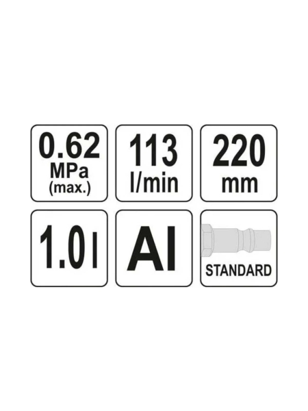 Алюминиевый пистолет для образования пены YATO YT-23640