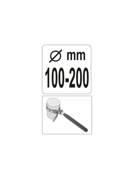 Съемник масл. фильтра ремень YATO 100-200мм YT-0825 37140825 092 1
