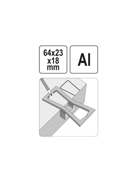 Шаблон YATO для соединения "ласточкин хвост" YT-44080