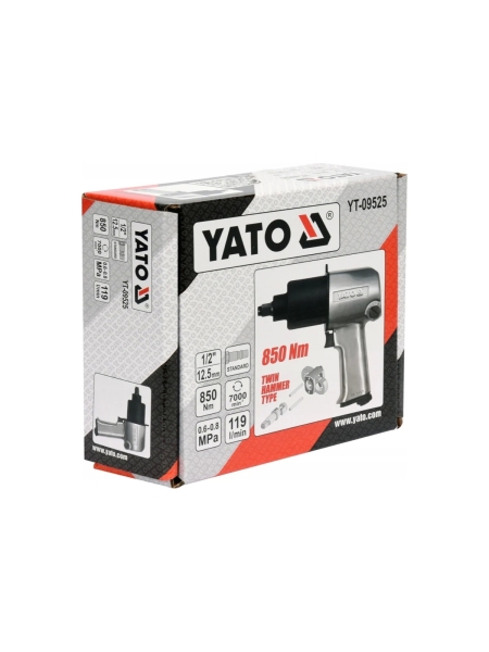 Гайковерт пневматический 1/2" 850 Нм YATO YT-09525