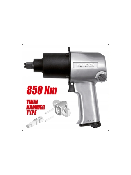 Гайковерт пневматический 1/2" 850 Нм YATO YT-09525