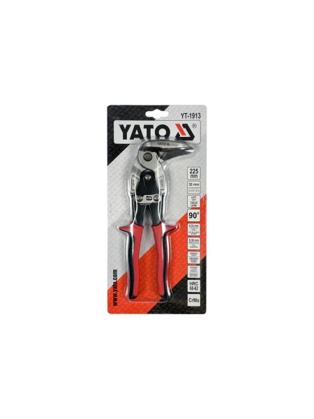 Ножницы по металлу YATO изогнутые, левые, 225мм YT-1913