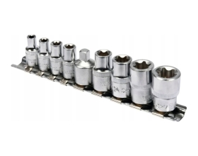 Набор торцовых головок YATO 1/4-3/8 TORX 9 предметов Е5-Е16 холдер YT-0520 37140520 092 1