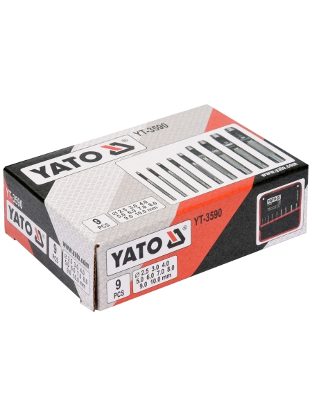 Набор пробойников YATO 9 предметов YT-3590