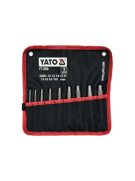 Набор пробойников YATO 9 предметов YT-3590