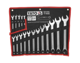 Набор комбинированных ключей YATO 8-32мм 17шт САТИН YT-0363 37140363 092 1