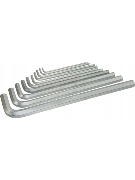 Набор шестигранных ключей YATO 3,0-17мм, CrV, 10 шт YT-0519