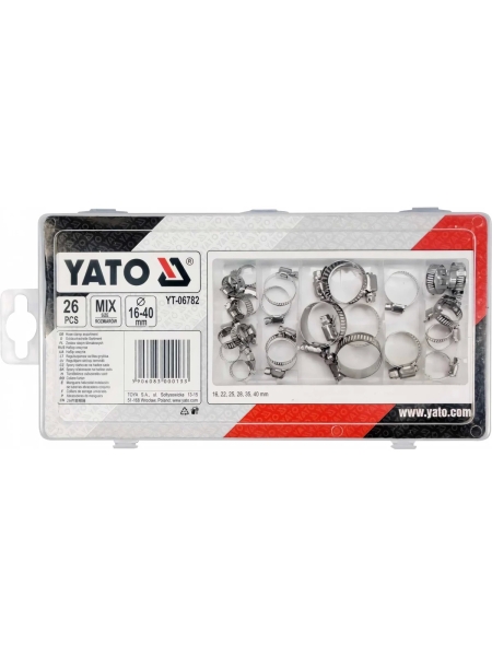 Набор хомутов YATO 26 предметов YT-06782