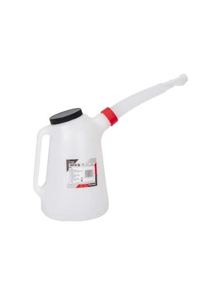 Лейка для СТО YATO 5л пластиковая с крышкой YT-06985, 371406985 092 1
