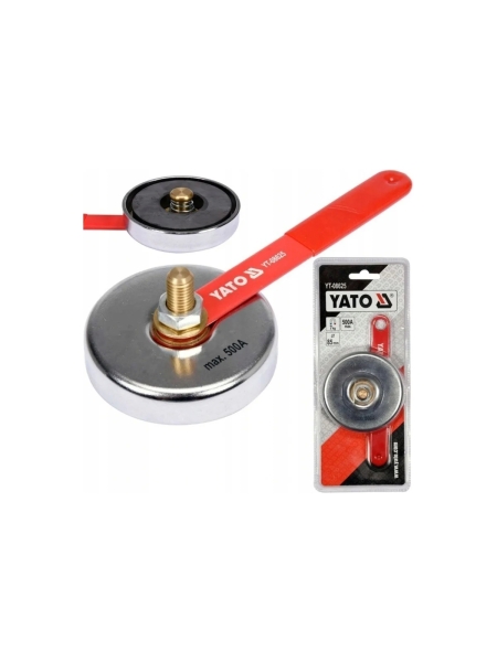 Сварочный магнитный заземляющий зажим 7 кг, 500А YATO YT-08625