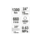 Пневматический гайковерт YATO 3/4", 1300 Нм YT-09564