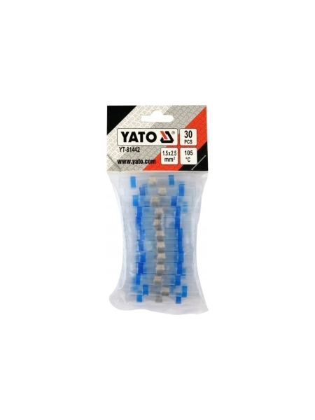 Набор термоусадочных трубок с оловом YATO 1,5-2,5 мм2 30шт YT-81442