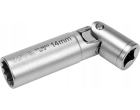 Головка свечная с карданом магнитная (14 мм; 3/8") YATO YT-38512