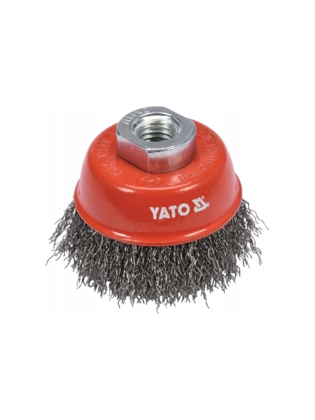 Щетка чашечная 65 мм, М14, INOX для УШМ YATO YT-47658