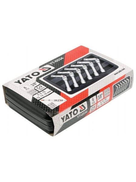 Набор ключей YATO 3/8" к калильным свечам 6 предметов YT-0534