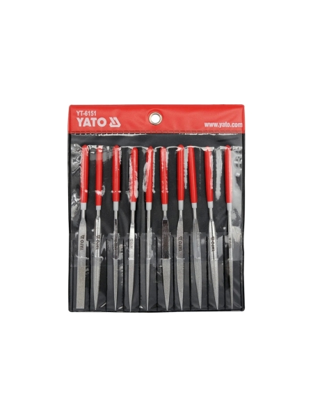 Набор алмазных надфилей YATO 4x160x50 мм 10 предметов YT-6151