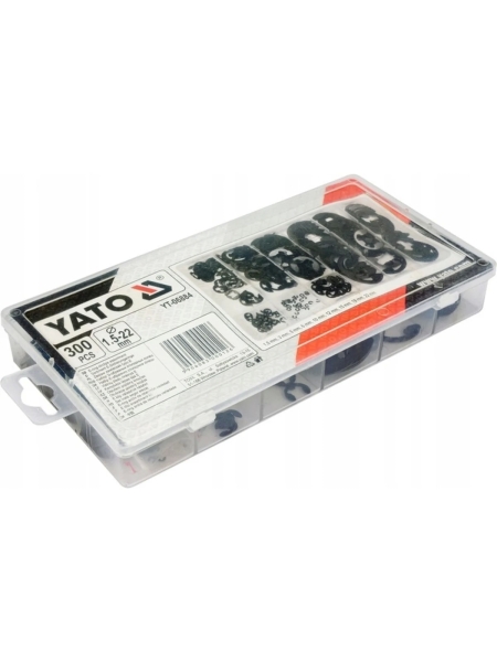 Набор Е-образных стопорных колец YATO 300 пр. YT-06884 394906884 092 1
