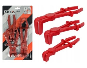 Набор изогнутых зажимов для шлангов YATO 3 предмета YT-08403