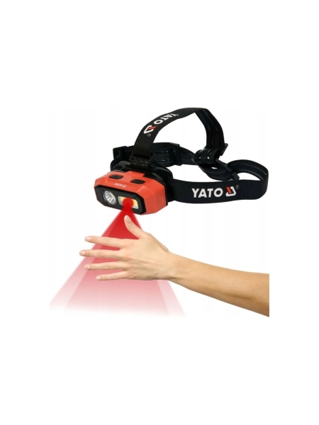 Налобный аккумуляторный фонарь YATO 800лм (датчик движения ) YT-08594 382708594 092 1